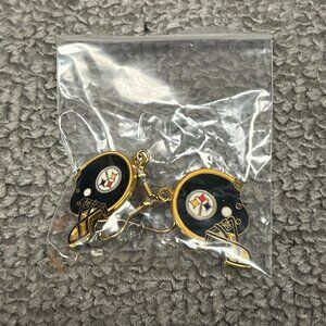 Vintage Retro Pittsburgh Steelers Earrings NFL Football Jewelry